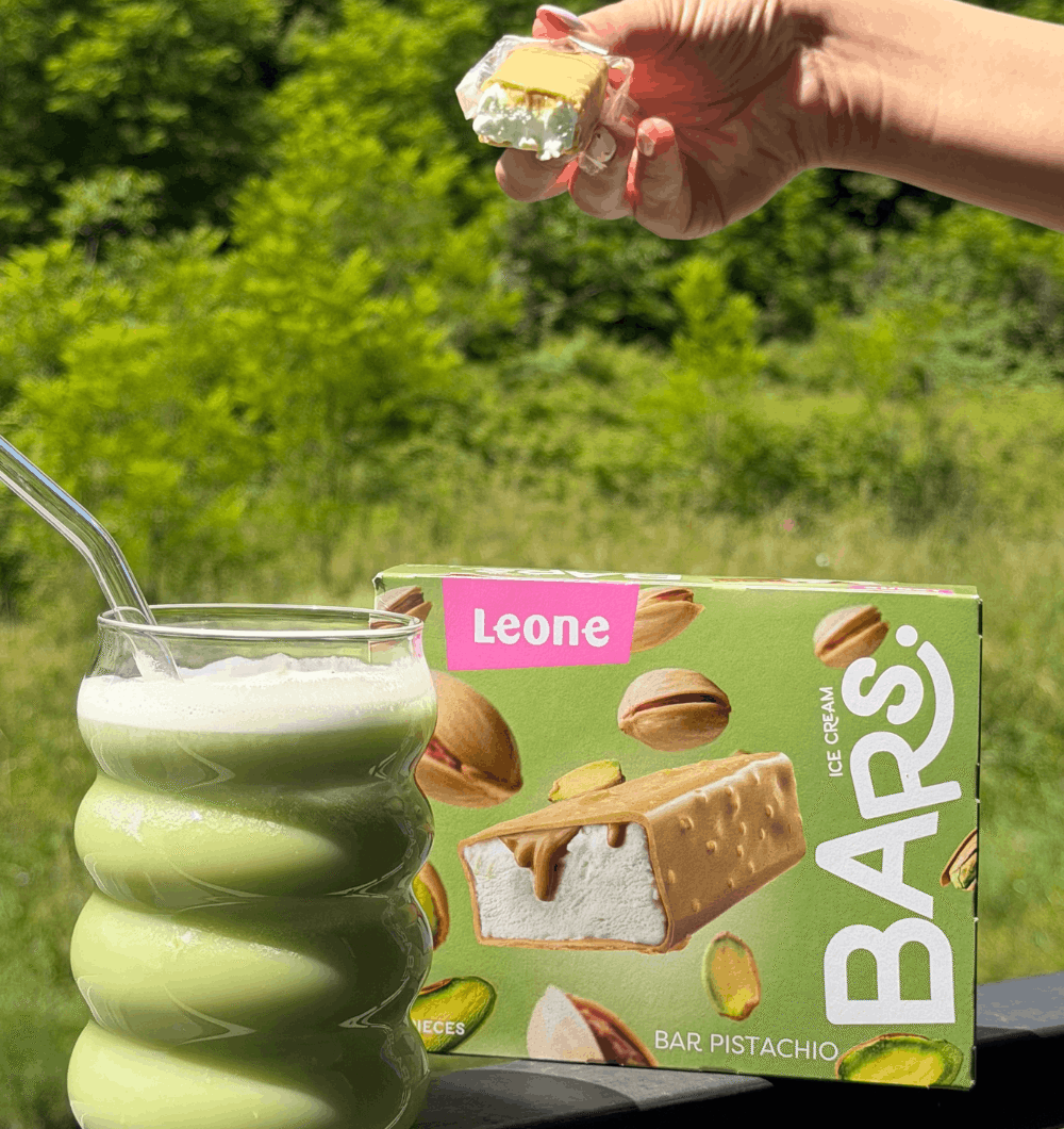 Matcha z Leone BARS pistacija